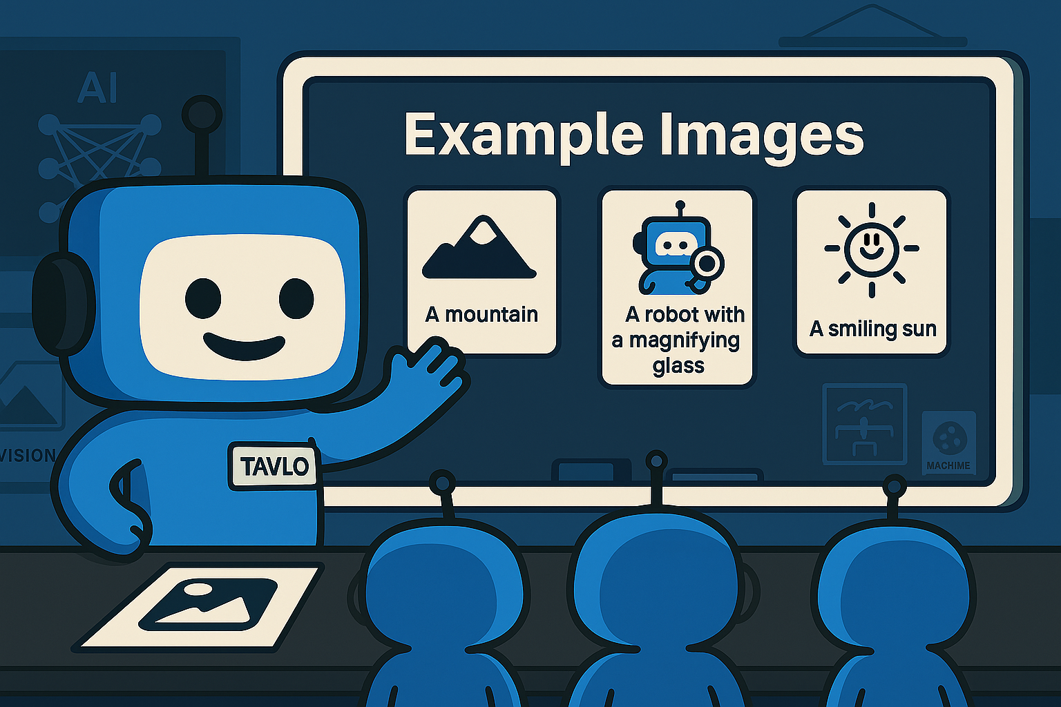 Tavlo teaching example captions